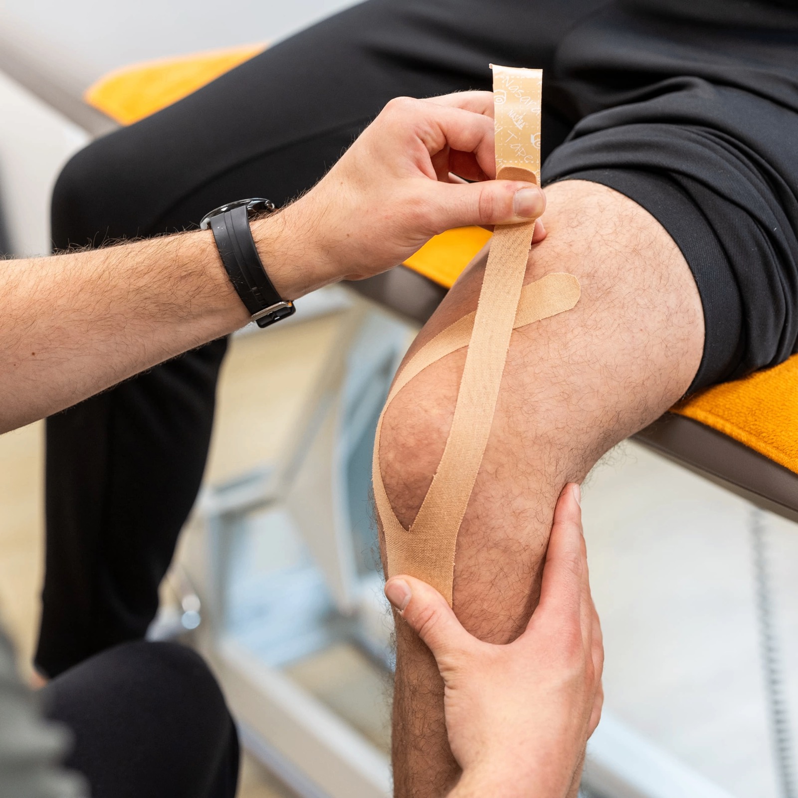 Medical Taping knie behandeling